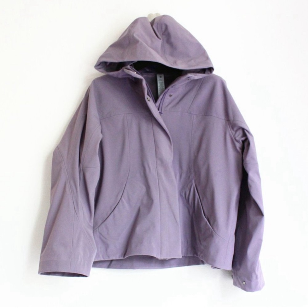New Lululemon Scuba RepelShell Cinchback Rain Jacket Color: DustyRose sz 8 NWT